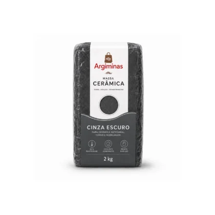 Massa Cerâmica Cinza Escuro 2kg