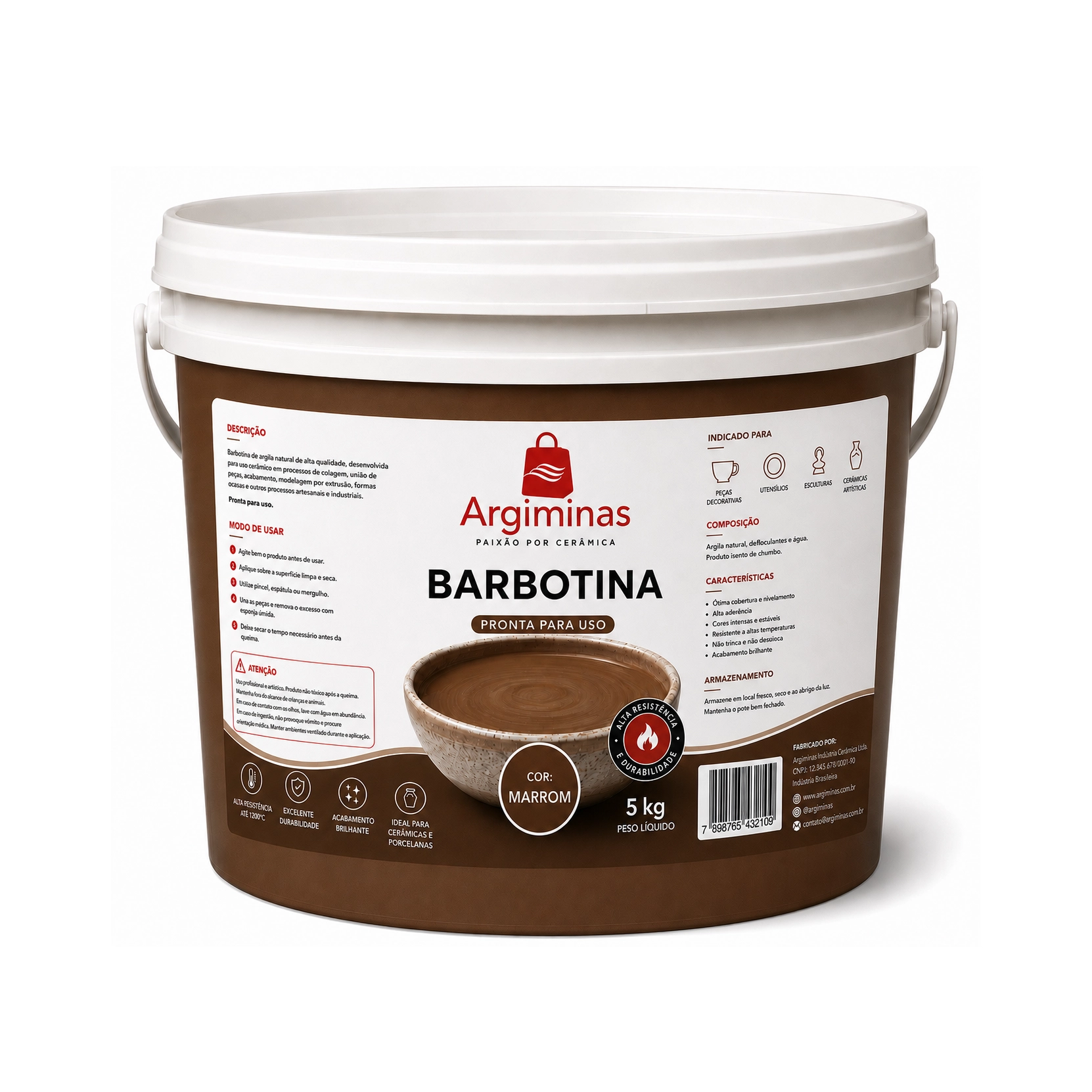 Barbotina Marrom 5kg